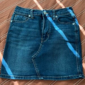 Free People denim mini skirt